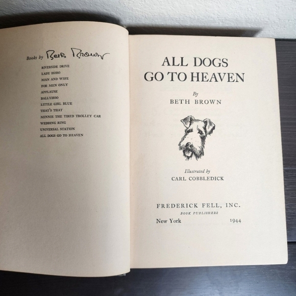 All Dogs Go to Heaven - Beth Brown - Hardcover Book - Picture 1 of 6